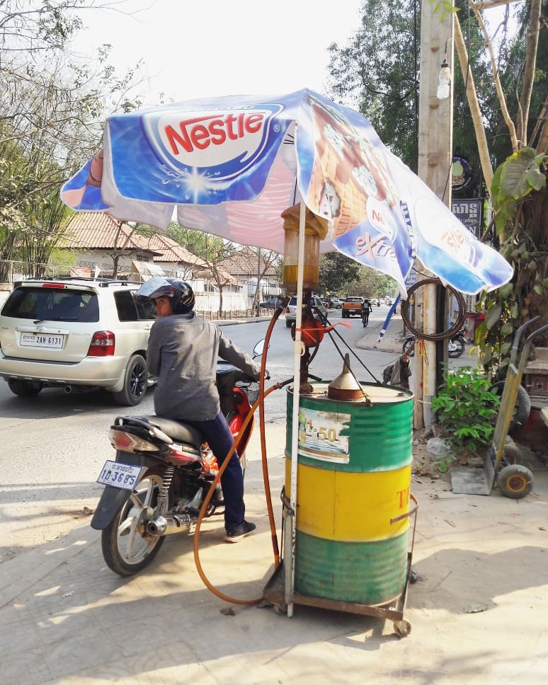 Cambodian gas station