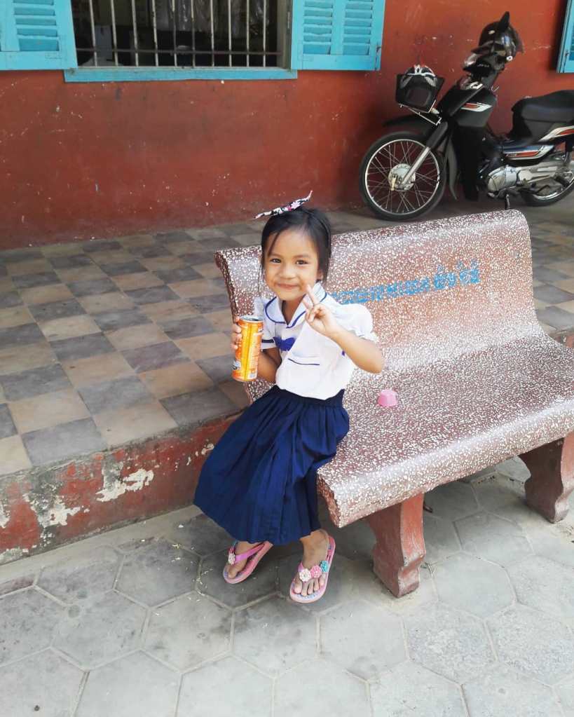 Girl pupil in Siem Reap